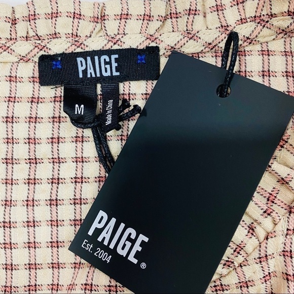 Paige Sz M Torin Plaid Button Front Blouse - Picture 13 of 13